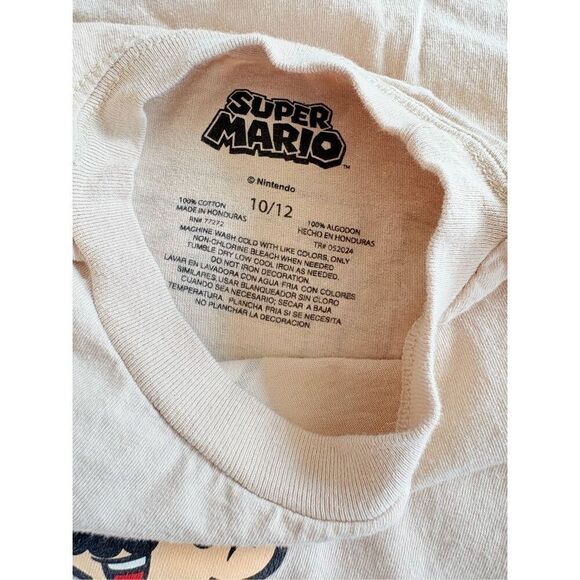 Super Mario Short Sleeve Shirt Size 10/12 - Picture 4 of 5